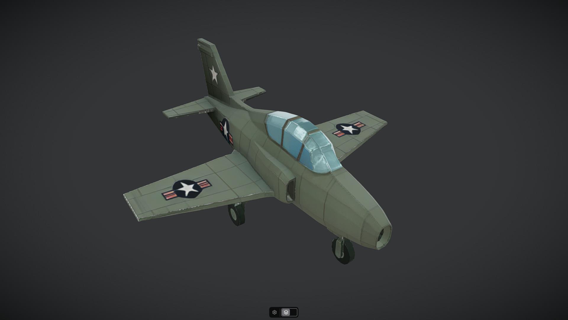 Spacecraft Jet aircraft plane 3dmodel 13 3D model_25