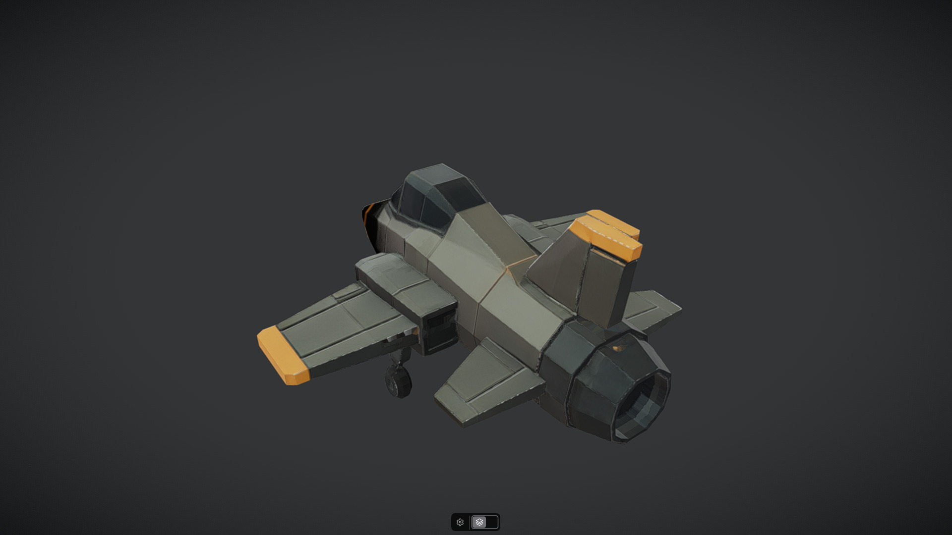 Spacecraft Jet aircraft plane 3dmodel 12 3D model_10