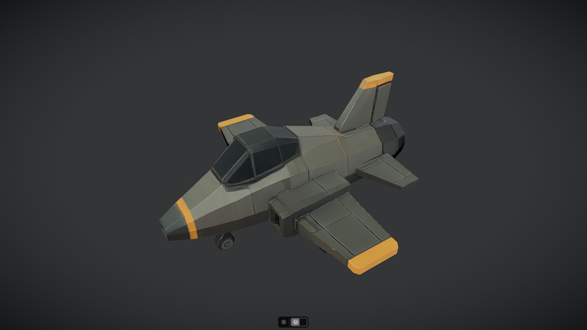 Spacecraft Jet aircraft plane 3dmodel 12 3D model_23