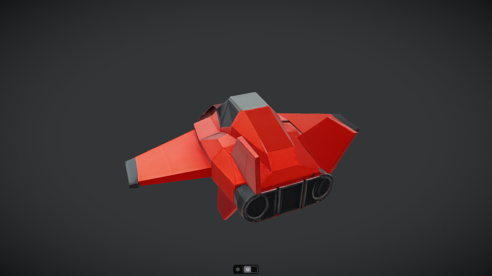 Spacecraft Jet aircraft plane 3dmodel 2 3D model_25