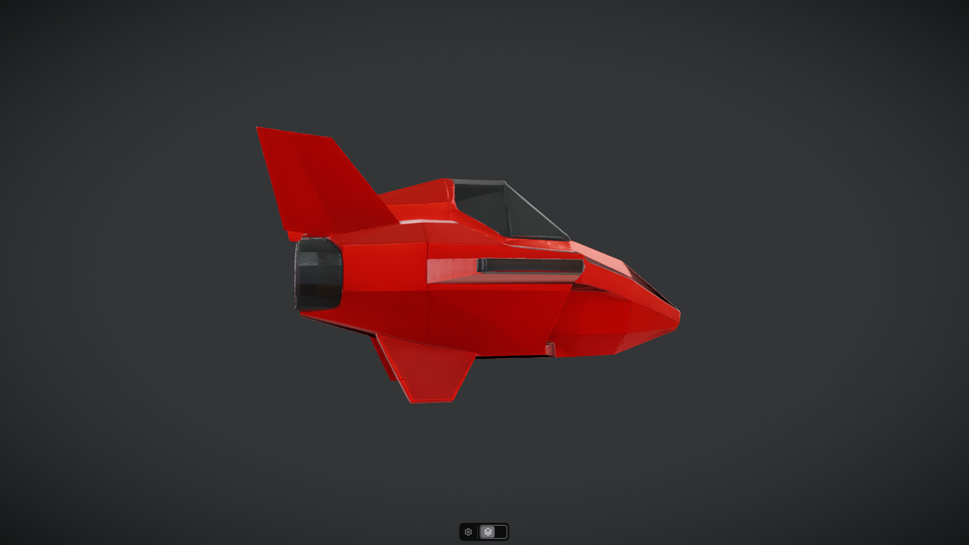 Spacecraft Jet aircraft plane 3dmodel 2 3D model_10