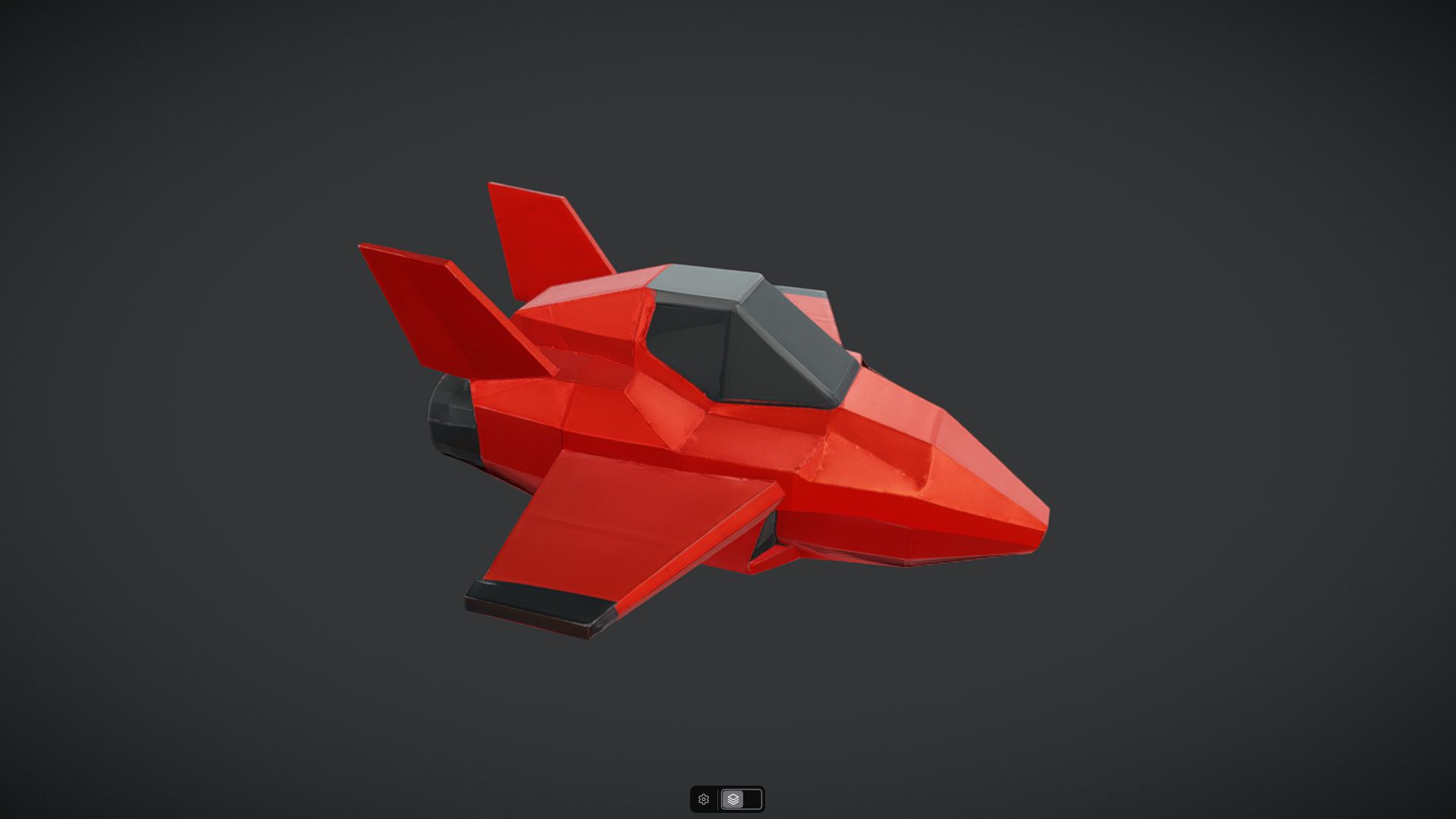 Spacecraft Jet aircraft plane 3dmodel 2 3D model_6