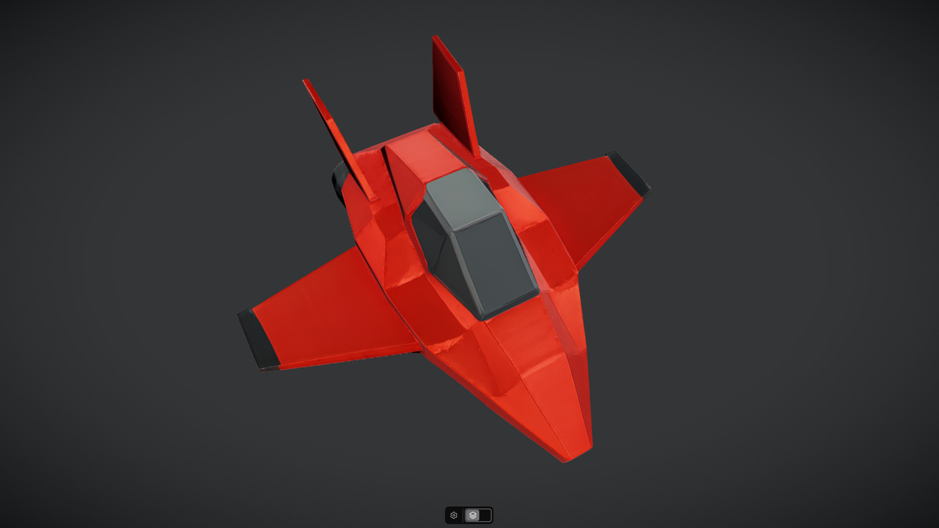 Spacecraft Jet aircraft plane 3dmodel 2 3D model_13