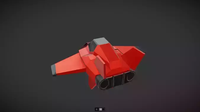 Spacecraft Jet aircraft plane 3dmodel 2