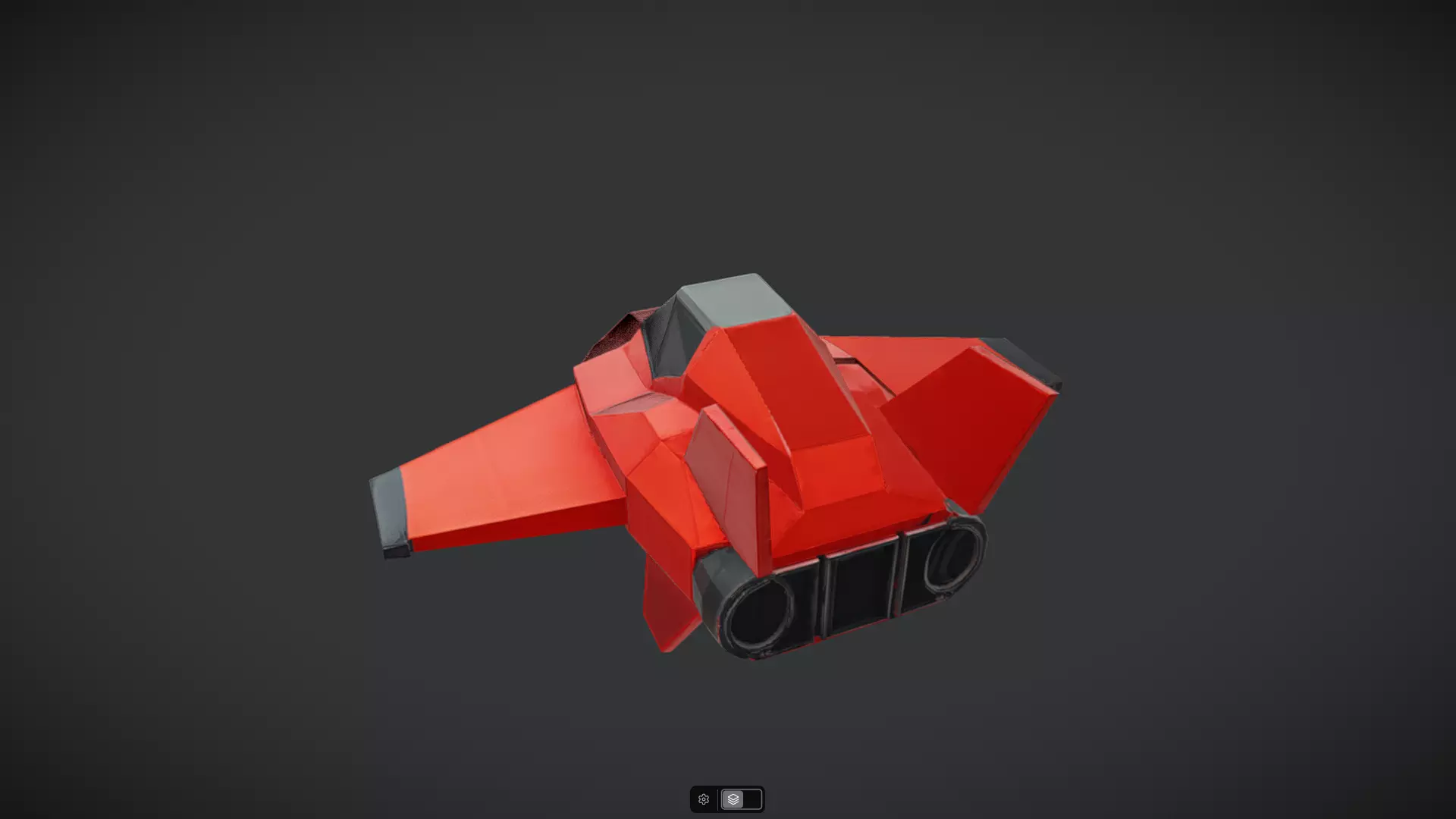 Spacecraft Jet aircraft plane 3dmodel 2 3D model_0