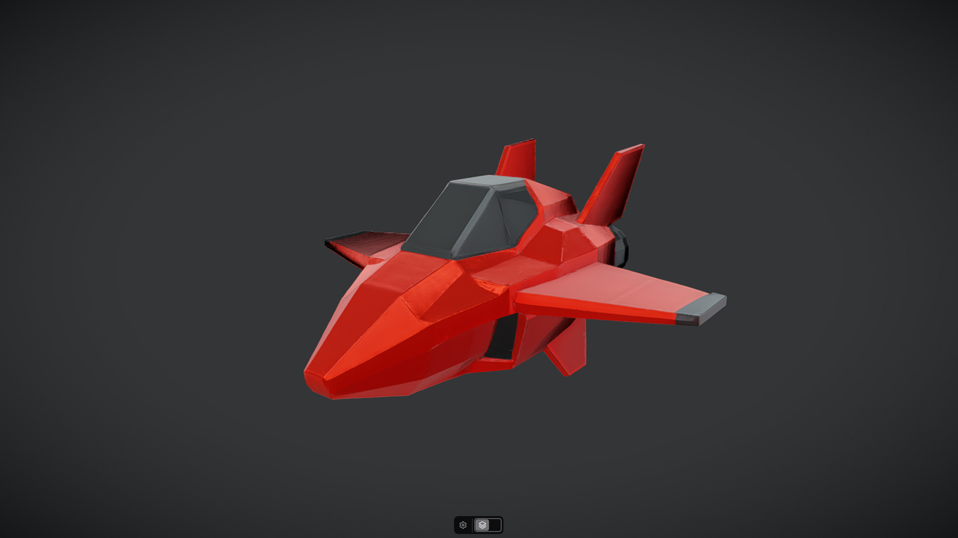 Spacecraft Jet aircraft plane 3dmodel 2 3D model_1
