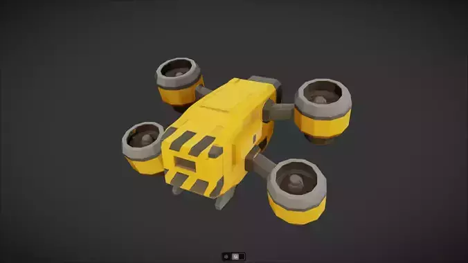 Spacecraft Jet aircraft plane 3dmodel 1 3D model