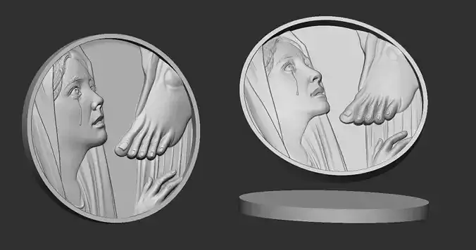 Mary Sorrow at the Death of Jesus Pendant