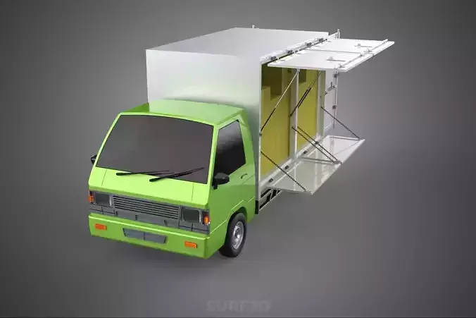 DROP SIDE PANEL DELIVERY BOX TRUCK PICKUP CARGO FREIGHT CUBE VAN