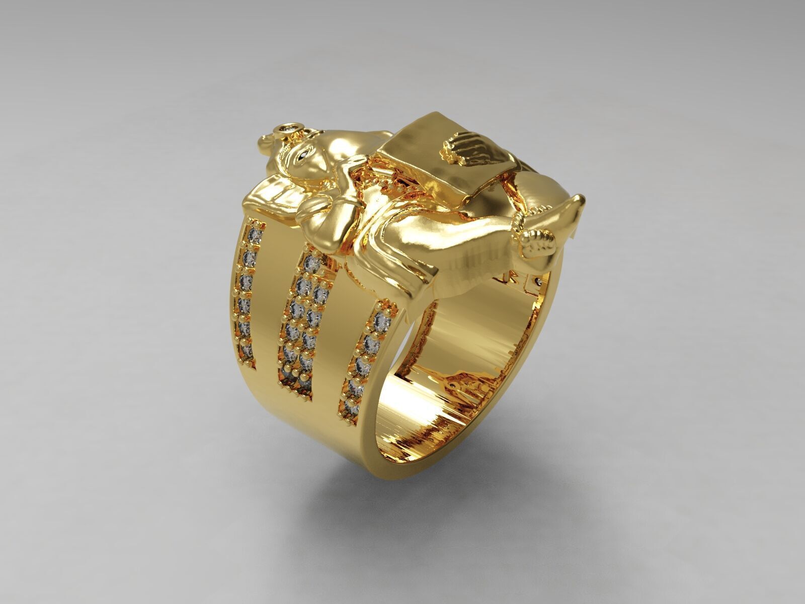 ganesh ring 3D print model_6