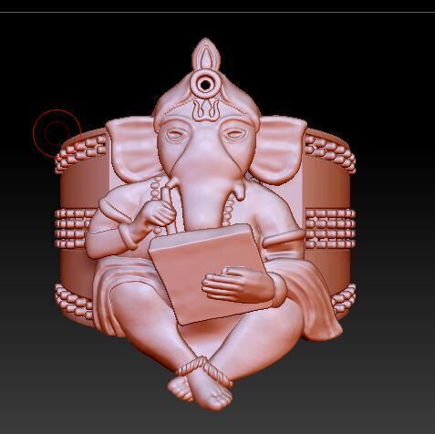 ganesh ring 3D print model_1