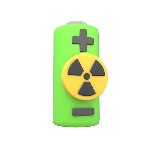 Nuclear Battery Icon v1 001 Low-poly 3D model
