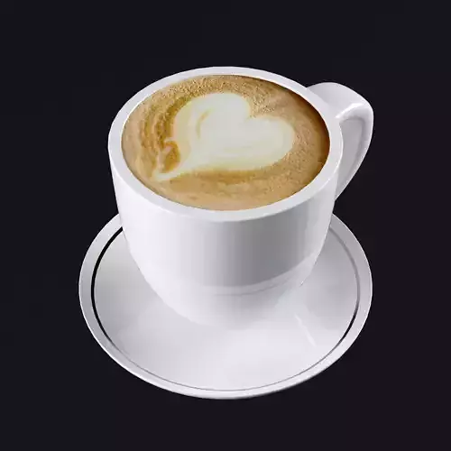 Realistic Coffee Cups Set Corona Renderer 3ds Max