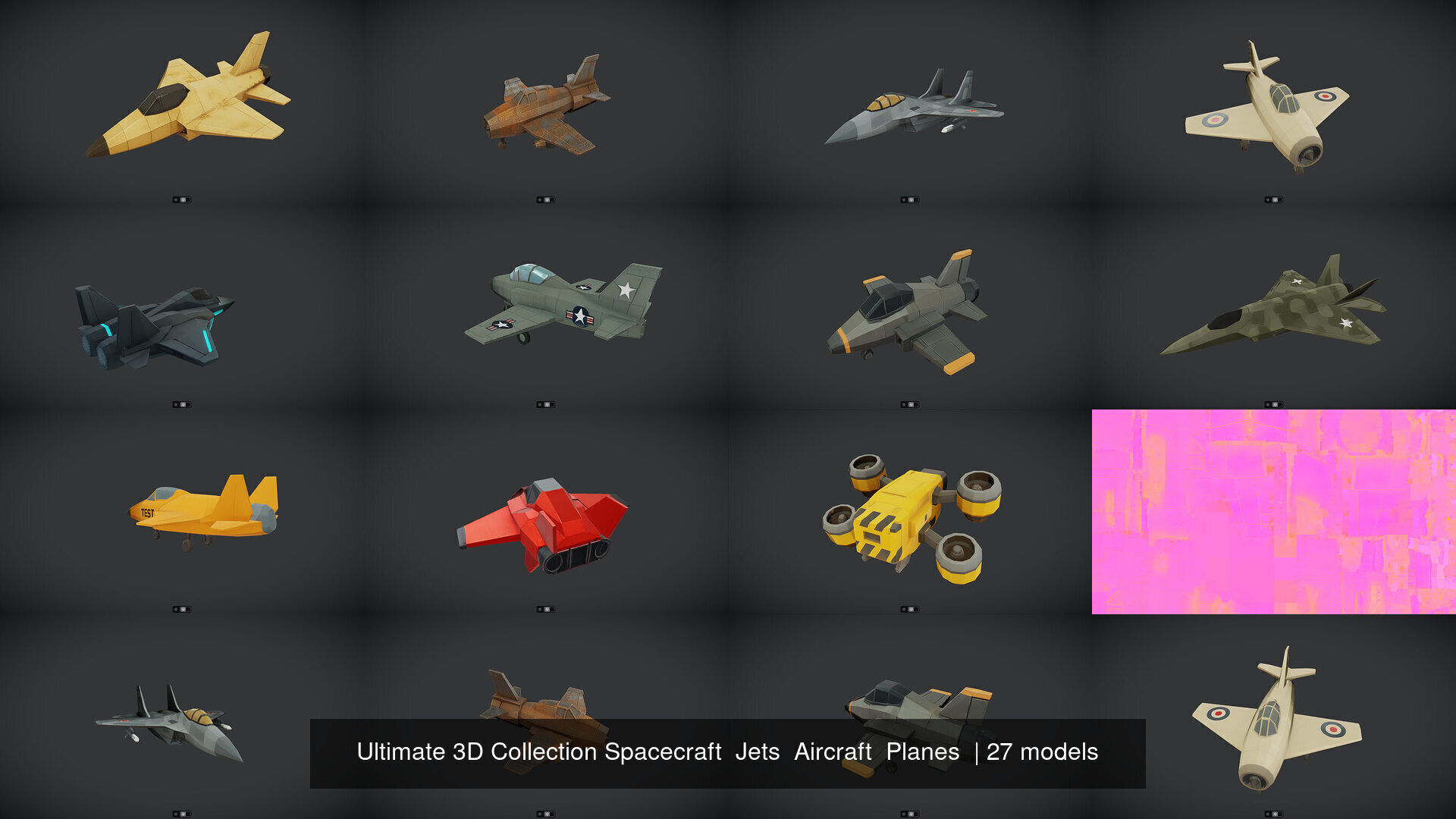 Ultimate 3D Collection Spacecraft Jets Aircraft Planes _2