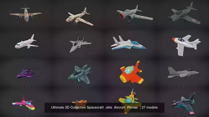 Ultimate 3D Collection Spacecraft  Jets  Aircraft  Planes 