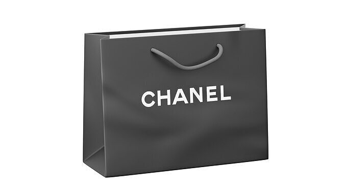 Designer Shopping Bag Free low-poly 3D model