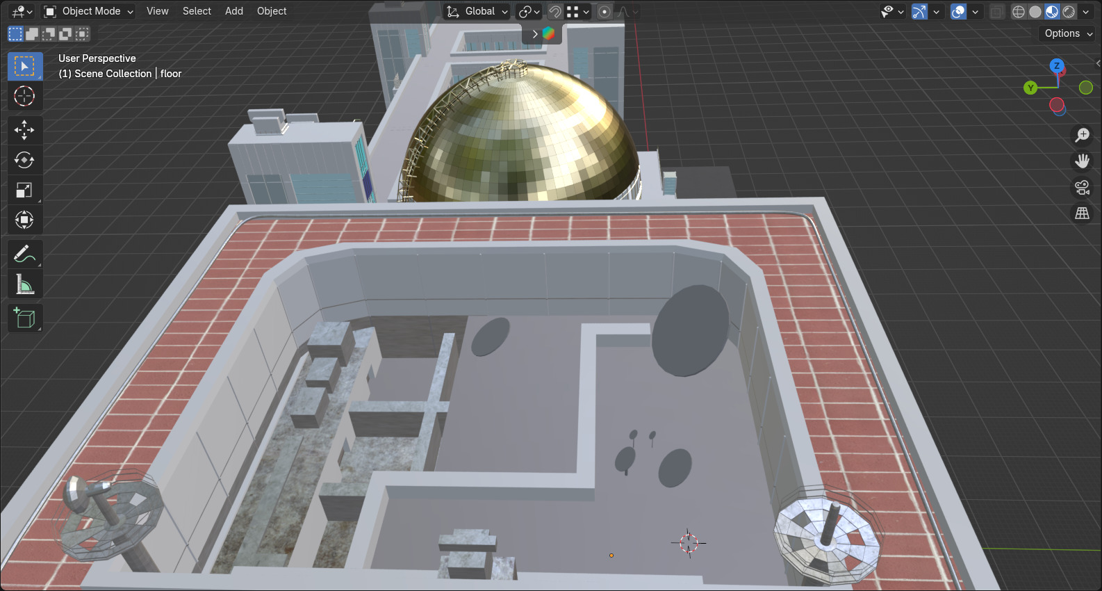 Fuji TV Headquarters 3D model_15