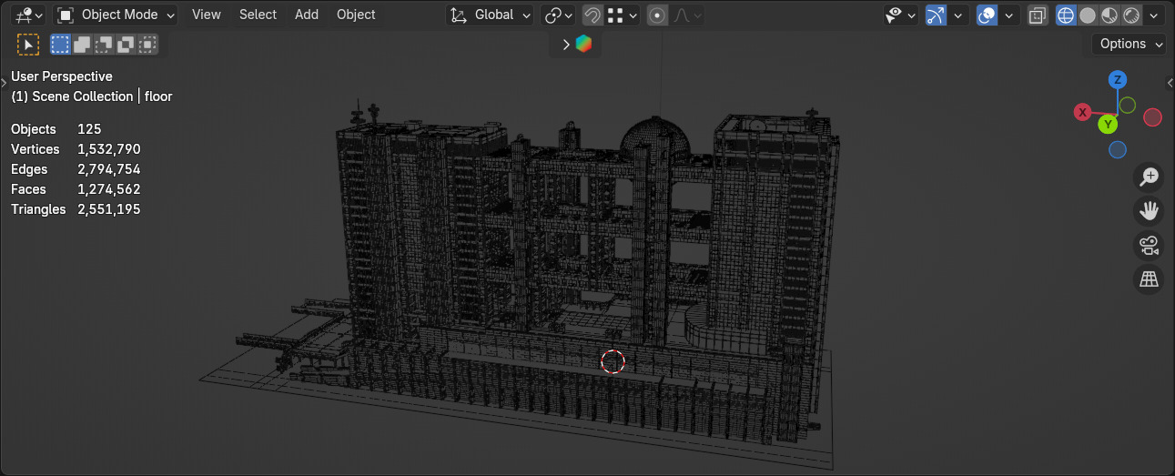 Fuji TV Headquarters 3D model_20