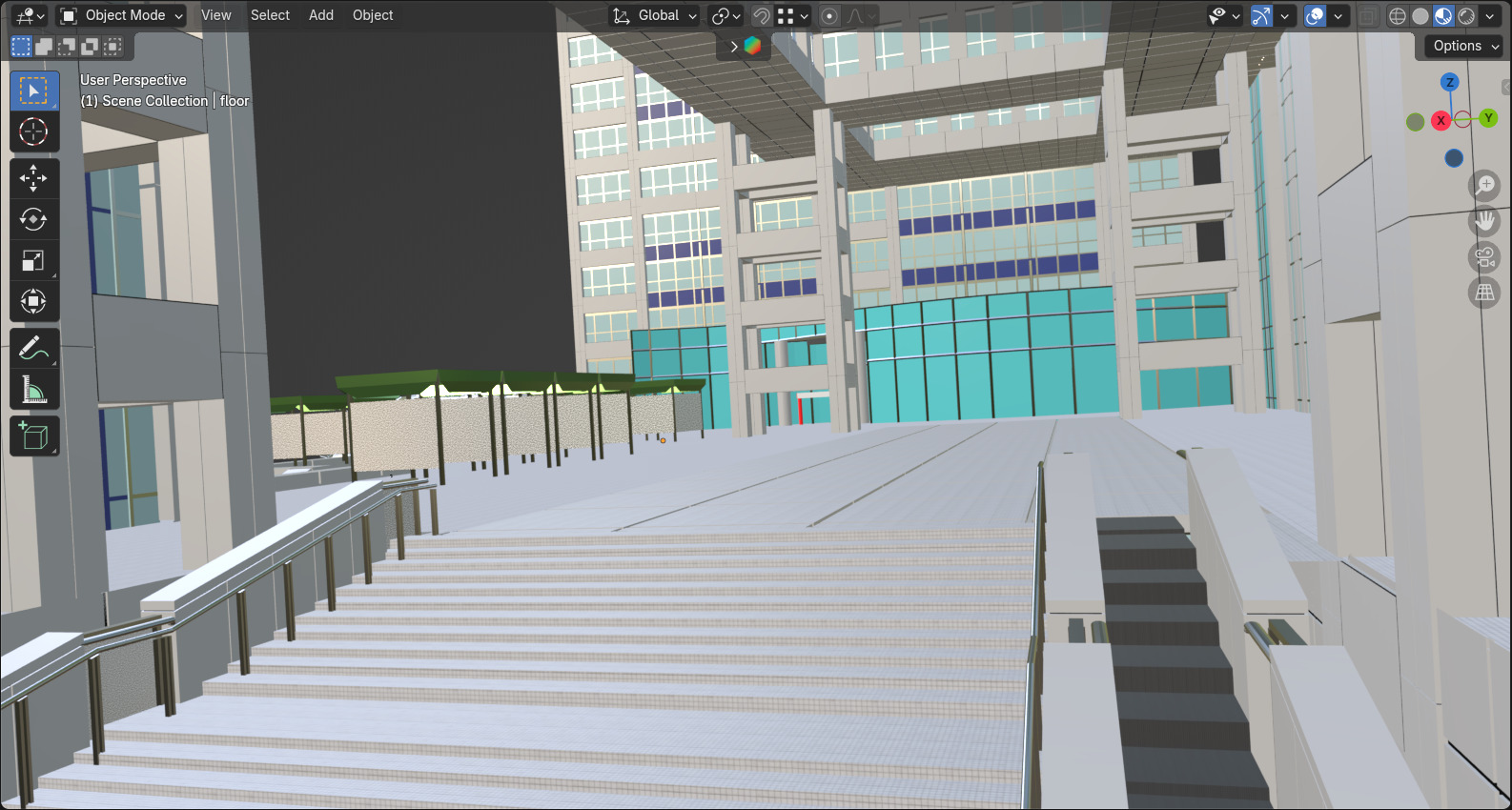 Fuji TV Headquarters 3D model_16