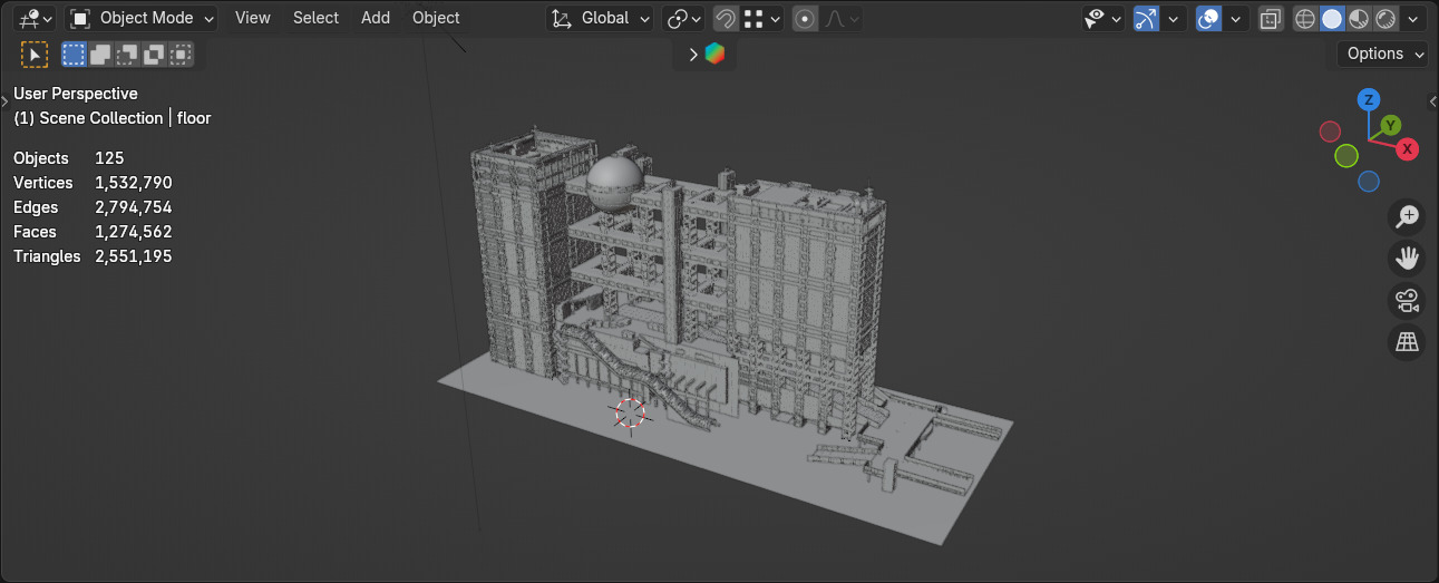 Fuji TV Headquarters 3D model_18