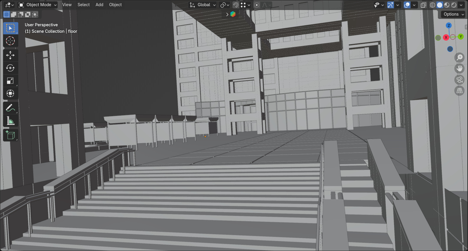 Fuji TV Headquarters 3D model_17