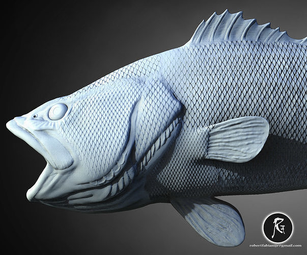  Largemouth Bass King of Freshwater Predators 3D print model