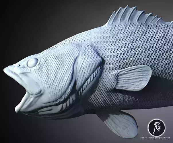  Largemouth Bass King of Freshwater Predators 3D print model