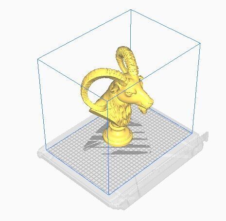 ram head bust 3D print model_10