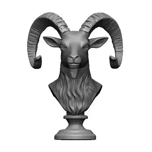 ram head bust