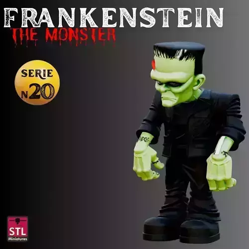 STL Chibi Frankenstein Horror Miniature