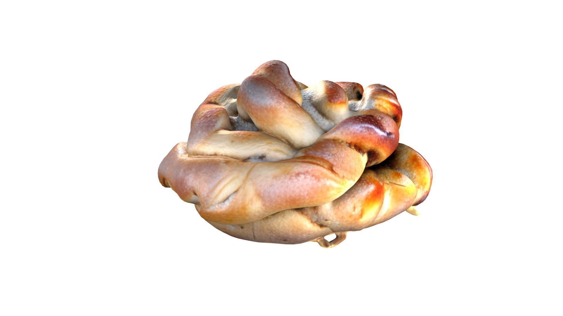 Cardamom Buns Low-poly 3D model_2