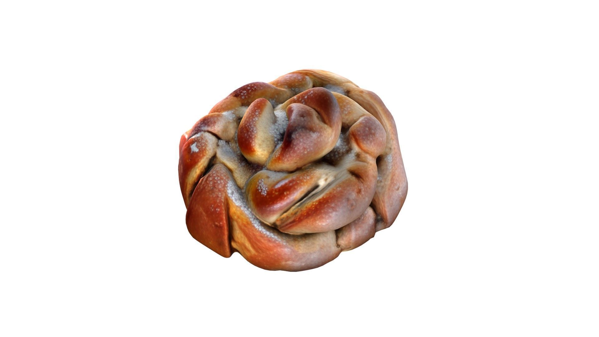 Cardamom Buns Low-poly 3D model_1