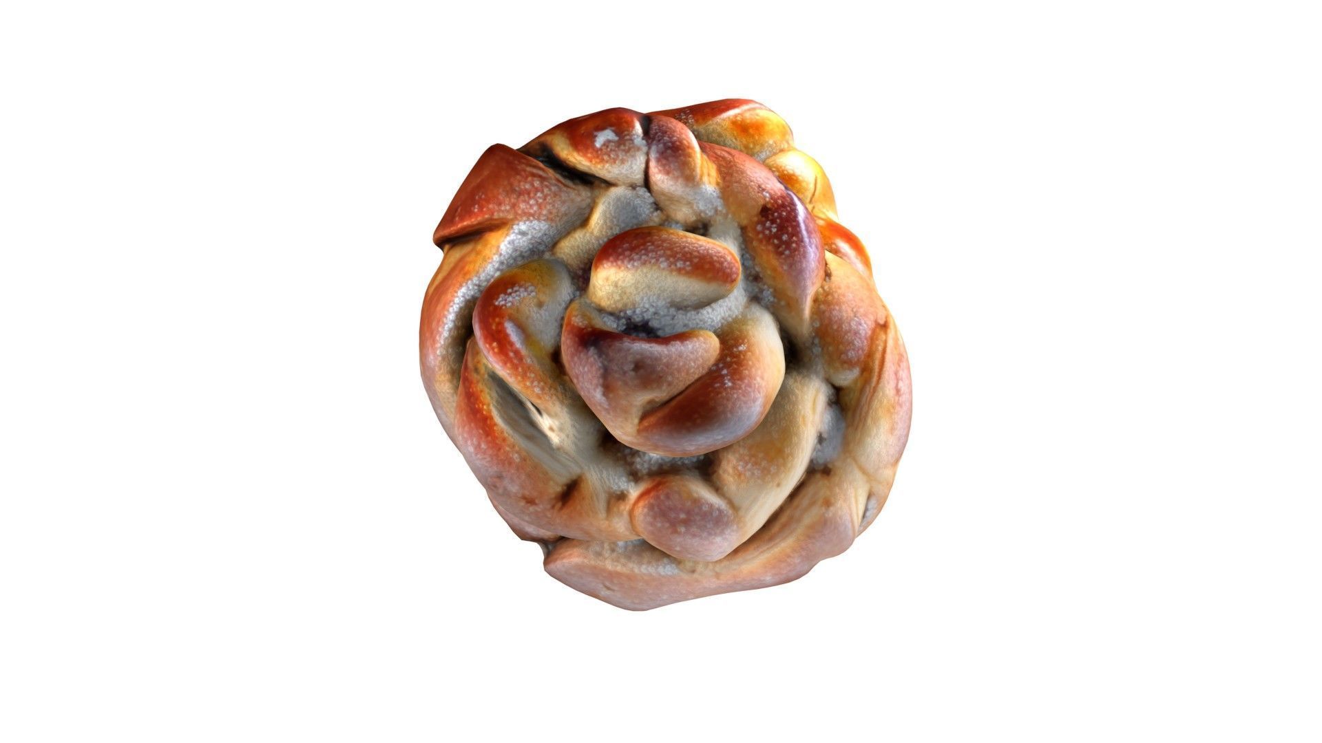 Cardamom Buns Low-poly 3D model_3