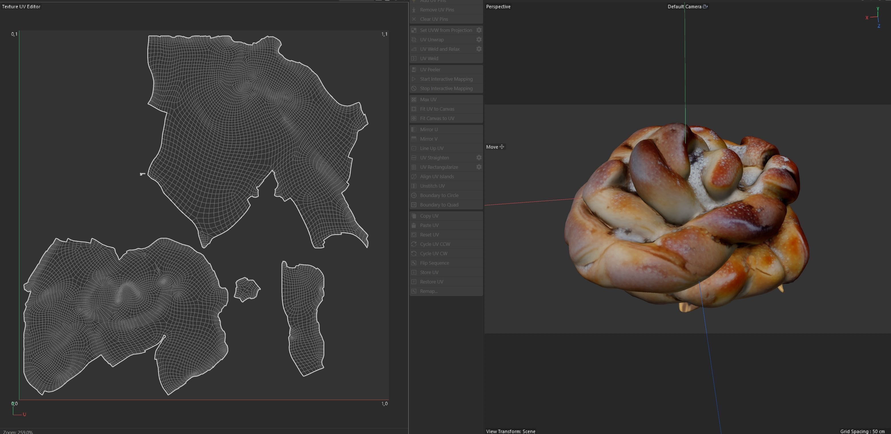 Cardamom Buns Low-poly 3D model_6
