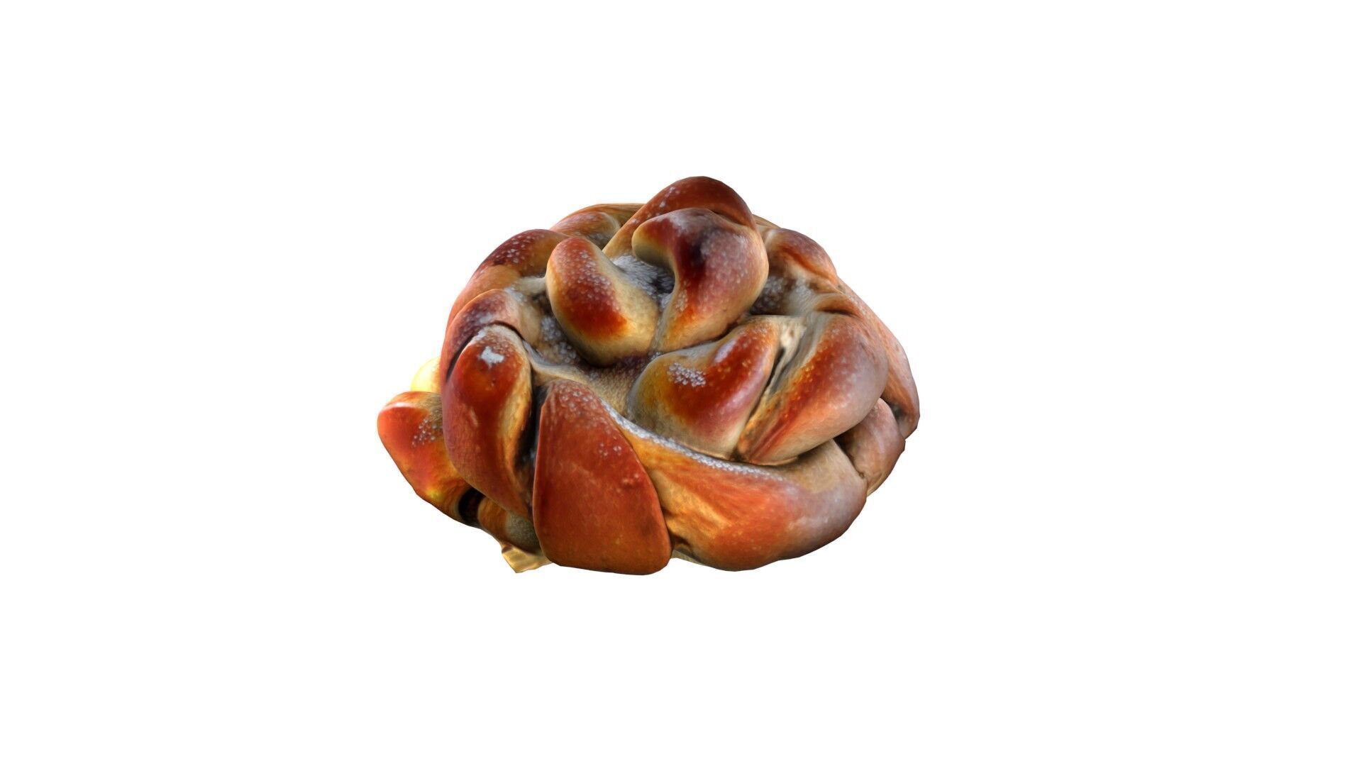 Cardamom Buns Low-poly 3D model_4
