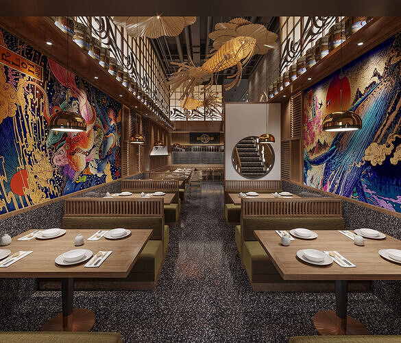 restaurant   interior 159 3D model