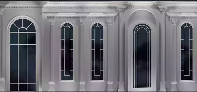 Modern Decorative Palace Facade