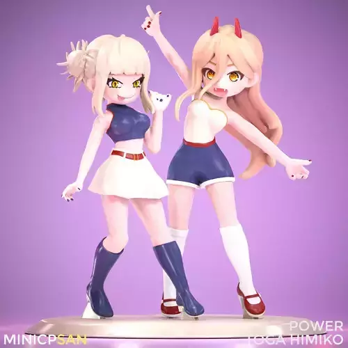 Power and Toga Himiko - Cute Little Dance Off - Crossover  3D print model