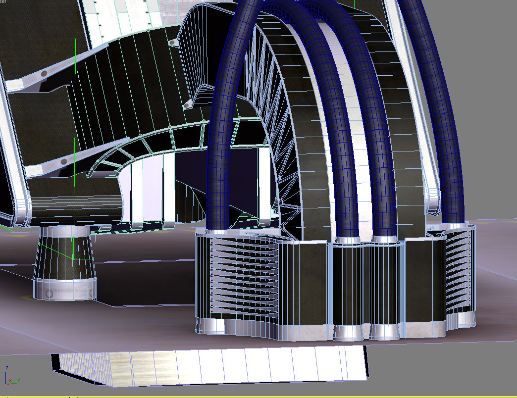 Teletactic autosustainer futuristic machine park Low-poly 3D model_10