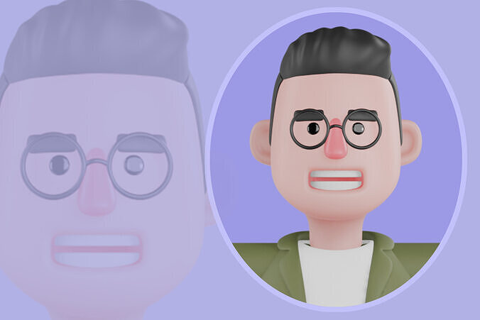 Stylized 3D Male Actor Character - Cartoon Theatre Performer 3D model