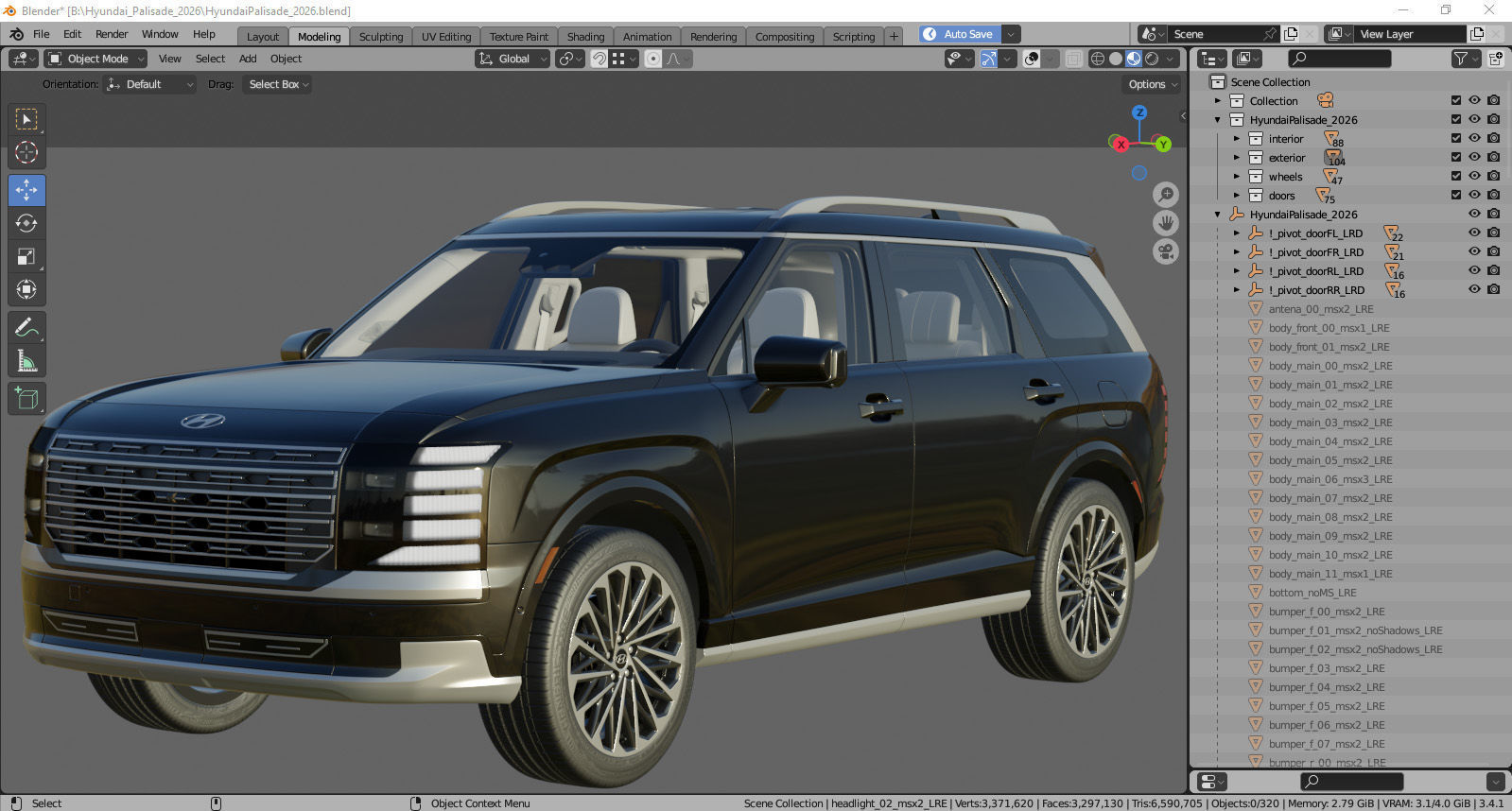 Hyundai Palisade 2026 3D model_42