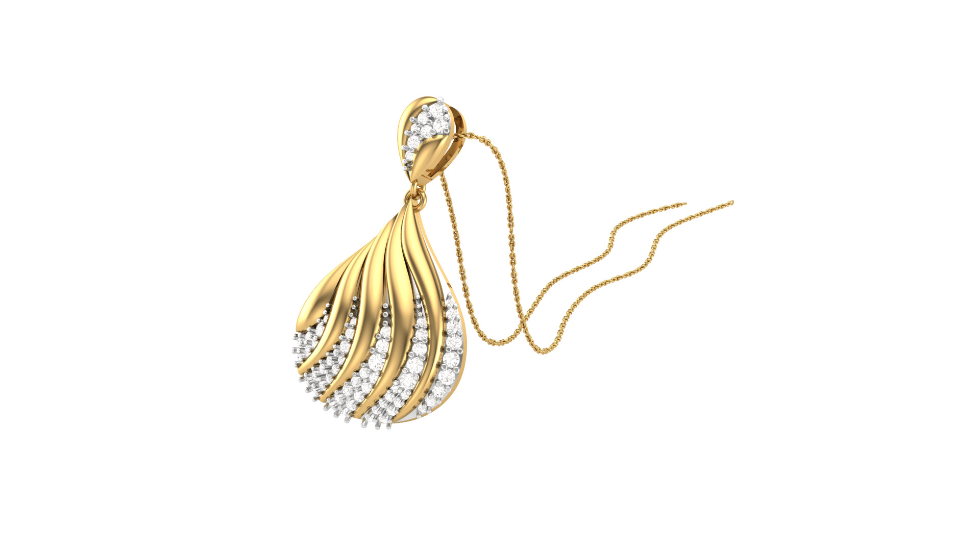 Full Pendent Set Like as Pendant Earring and Ring 3D print model_3
