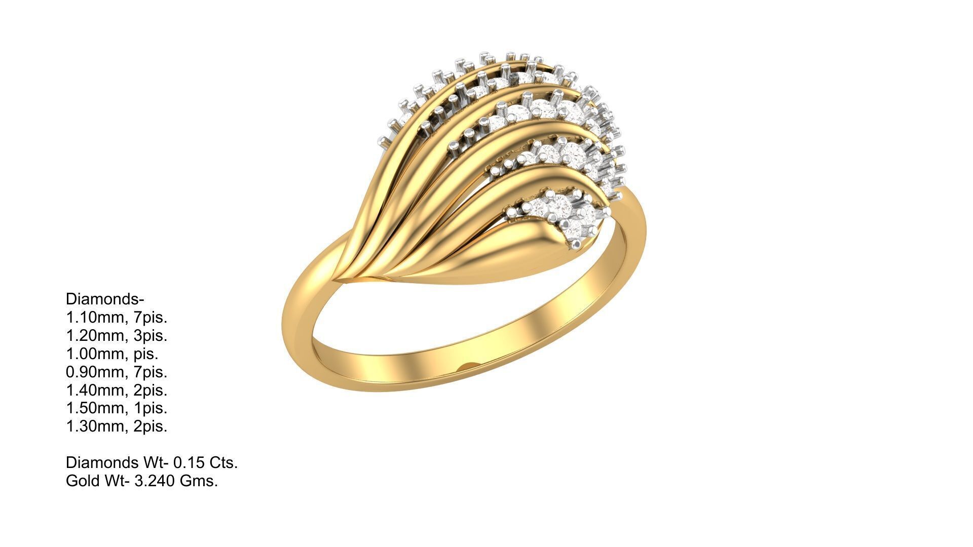 Full Pendent Set Like as Pendant Earring and Ring 3D print model_2