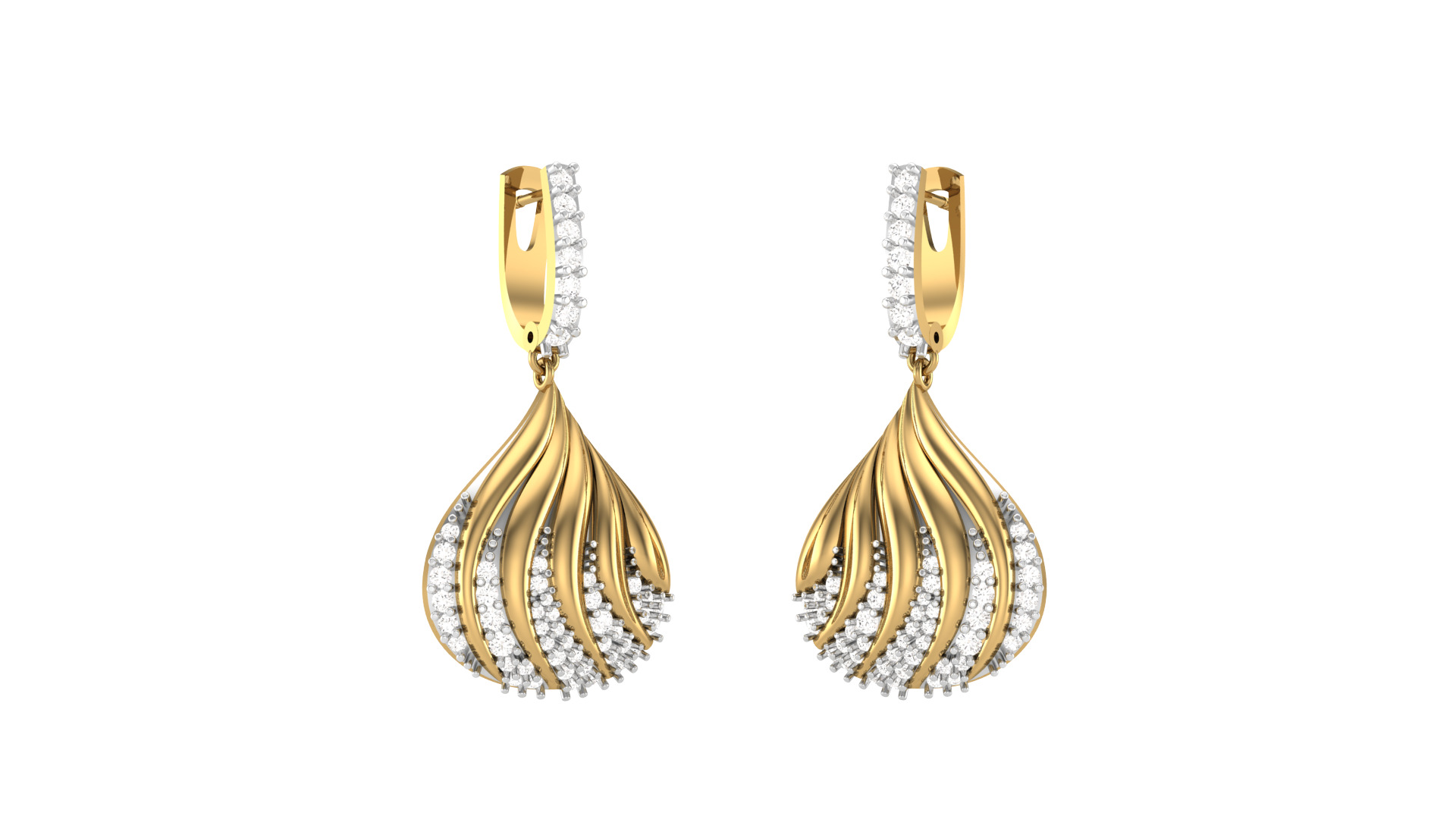 Full Pendent Set Like as Pendant Earring and Ring 3D print model_4