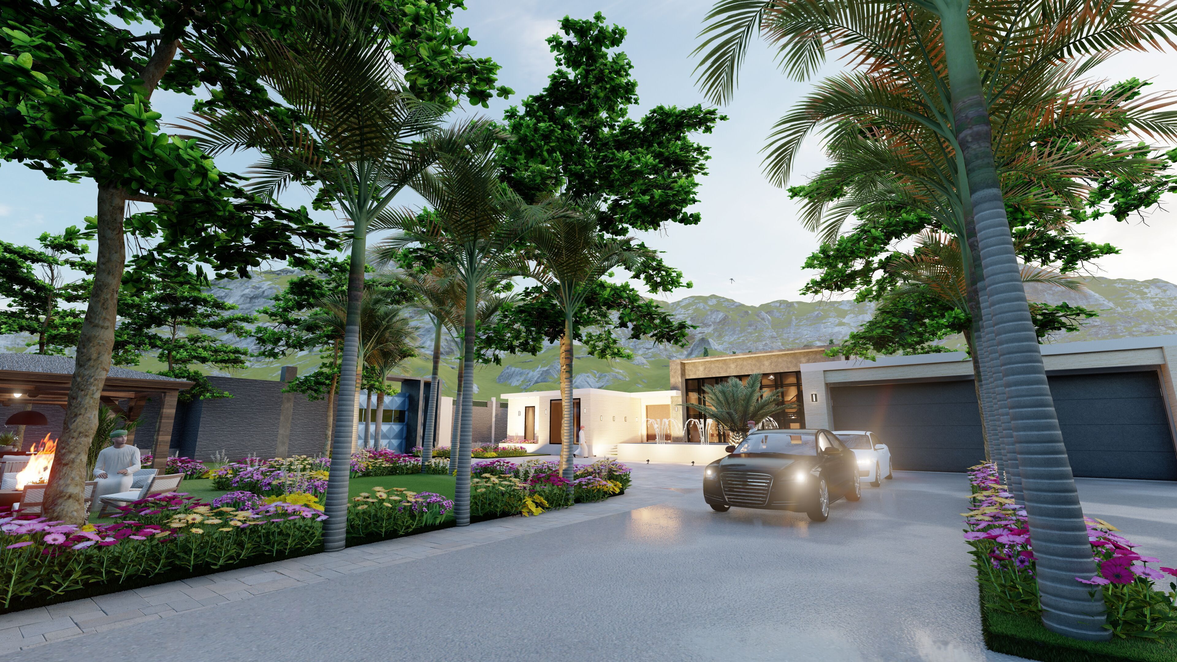 Islamabad Villa House 3D model Low-poly 3D model_17