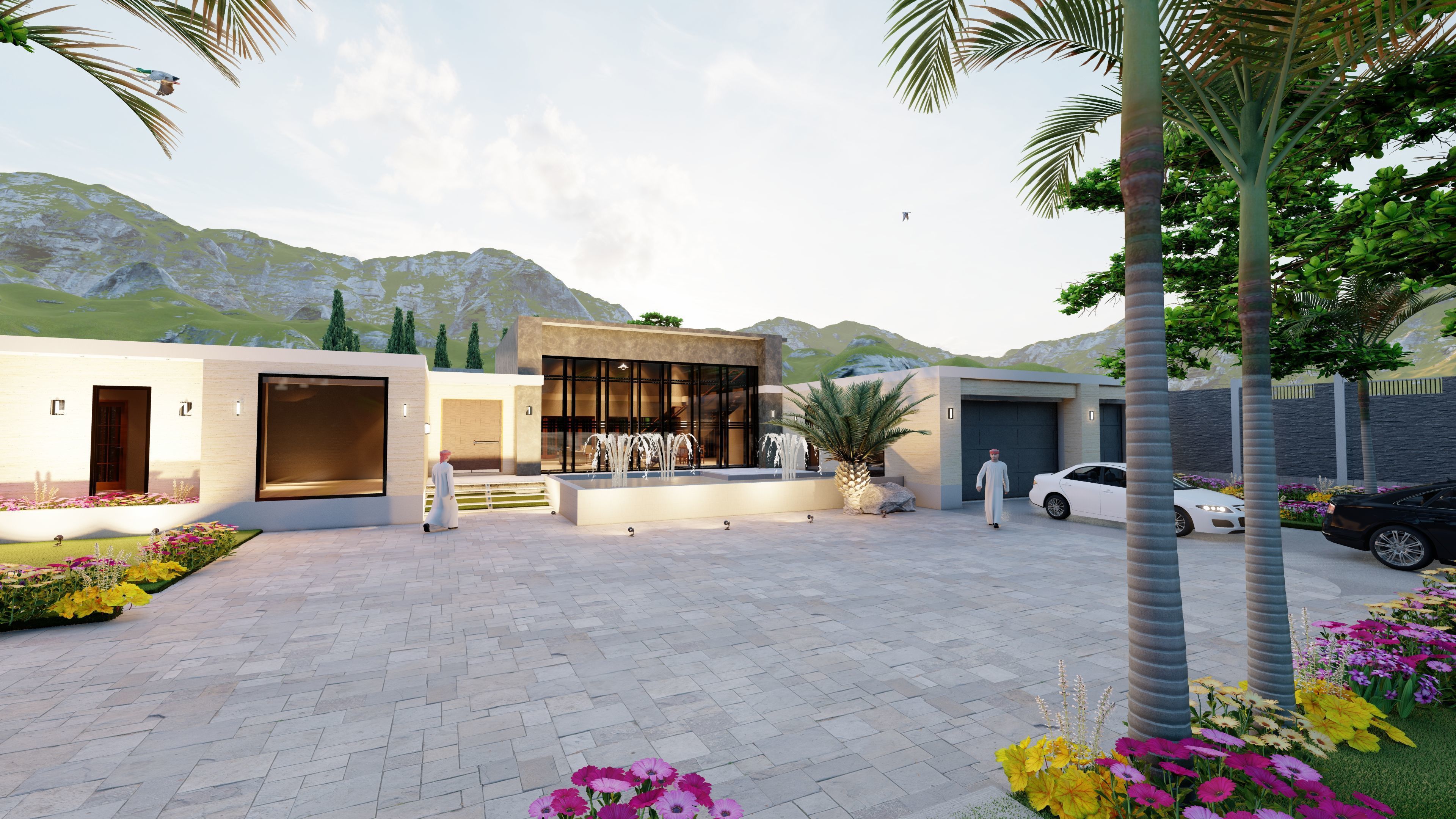 Islamabad Villa House 3D model Low-poly 3D model_16