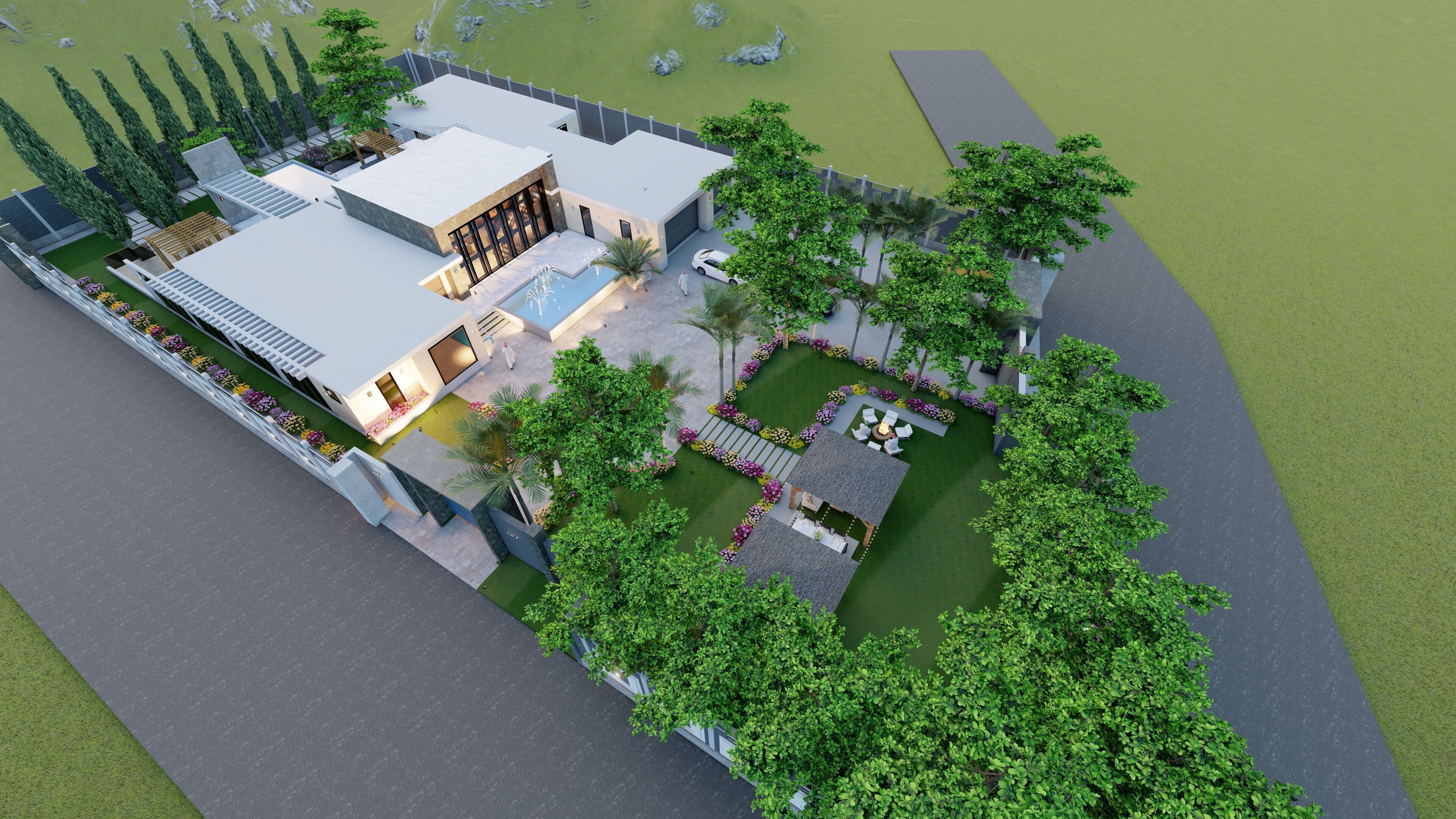 Islamabad Villa House 3D model Low-poly 3D model_15