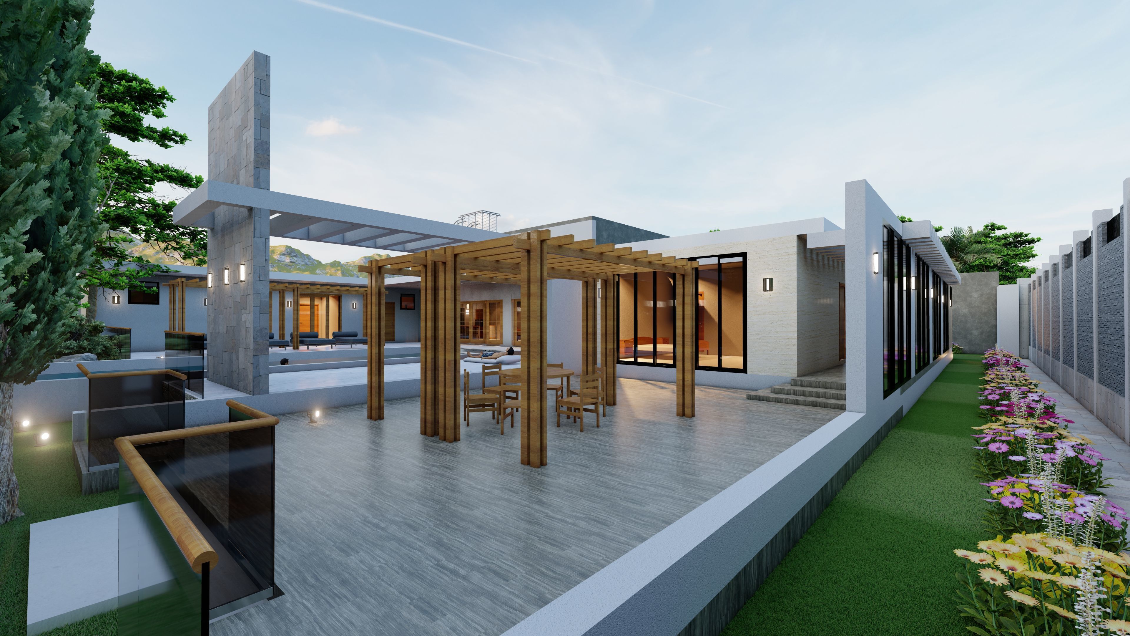 Islamabad Villa House 3D model Low-poly 3D model_14