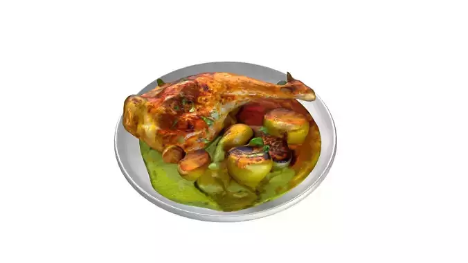 Chicken Leg egg curry 