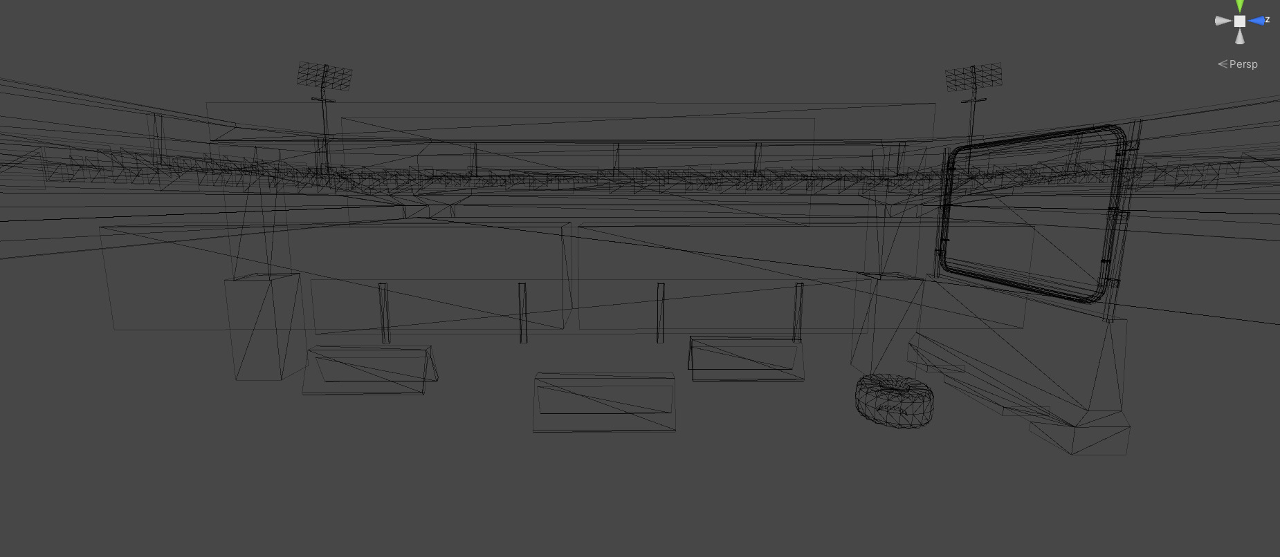 Mobile Ready Monster Truck Racing Environment - Racing Tracks Low-poly 3D model_9